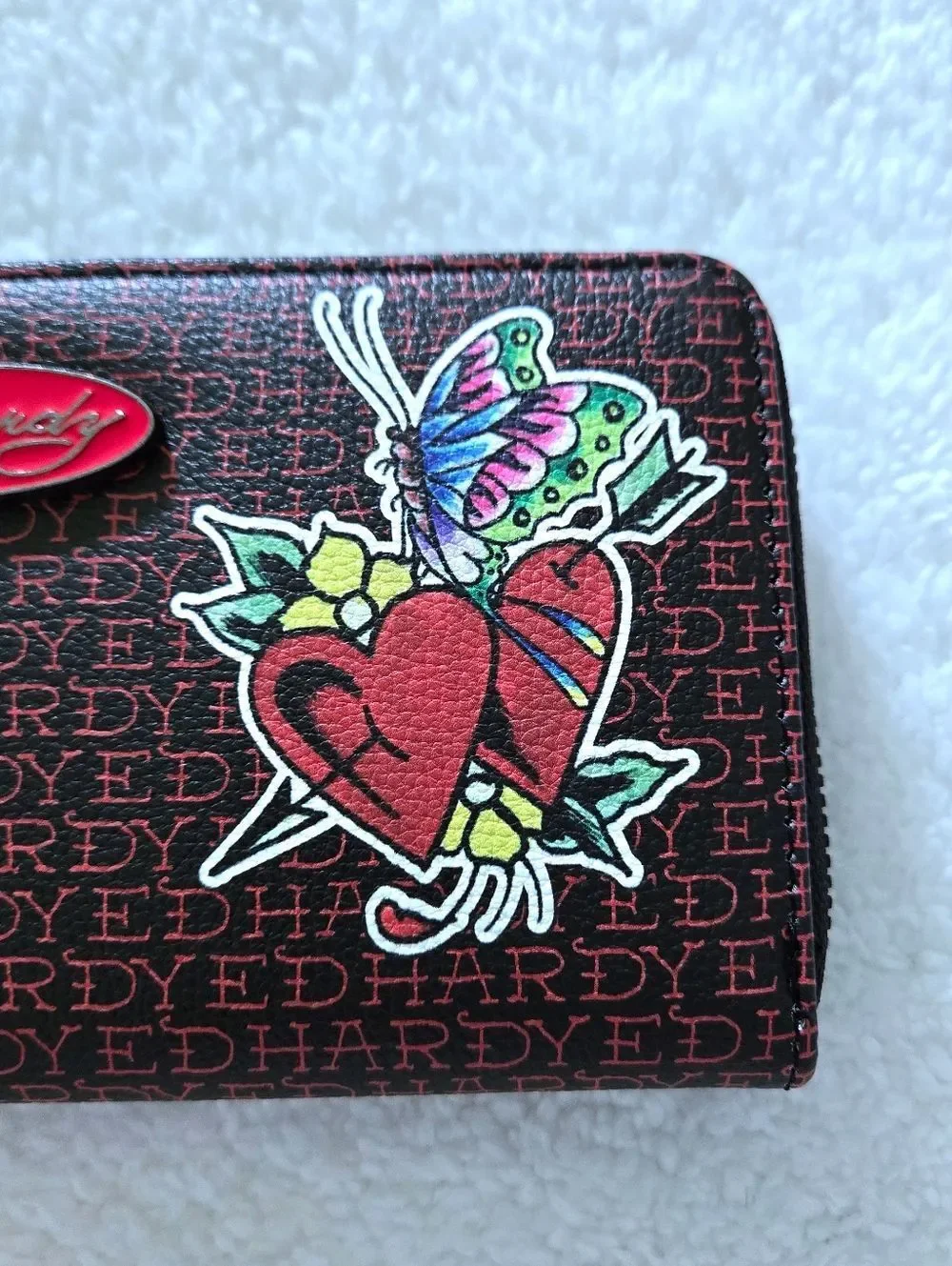 Ed Hardy Skulls💀, Roses🌹 and Hearts❤️ Wallet  - NWT